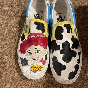 Custom painted Jessie the Cowgirl Toy Story Disney Vans size 6